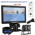 Sistema De Câmera De Ré HD De 7 Polegadas Para Caminhões E RVs, Instalação Simples, Cabo De 4 Pinos