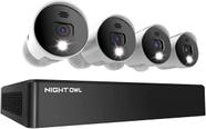 Sistema de câmera de segurança doméstica Night Owl 8CH com 4 câmeras UHD 4K
