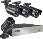 Sistema de câmera de segurança doméstica ZOSI 8CH 3K Lite 5MP DVR 4 câmeras Sistema de câmera de segurança doméstica ZOSI 8CH 3K Lite 5MP DVR 4 câmeras