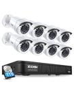 Sistema de câmera de segurança doméstica ZOSI H.265+ 5MP 3K Lite 8CH DVR