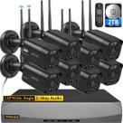 Sistema de câmera de segurança externa OOSSXX 5.5MP PIR 2 Antenas