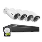 Sistema de câmera de segurança SANNCE 8CH 4K PoE 3MP 4pcs 24/7 1TB HDD