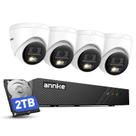 Sistema de Câmeras de Segurança ANNKE H500 5MP 4 Câmeras Externas IP 2TB Sistema de Câmeras de Segurança ANNKE H500 5MP 4 Câmeras Externas IP 2TB