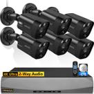 Sistema de Câmeras de Segurança OOSSXX 4K com 6 Câmeras, HD de 2 TB e PoE Sistema de Câmeras de Segurança OOSSXX 4K com 6 Câmeras, HD de 2 TB e PoE