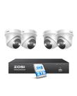 Sistema de Câmeras de Segurança ZOSI 4K 8 Canais PoE 4x5MP com HD de 2TB