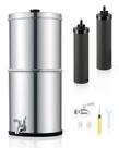 Sistema de filtro de água CO-Z Gravity-Fed 8.5L com 2 filtros de carbono