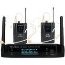 Sistema de Microfone Duplo Sem Fio Leson LS962 Bege Sistema de Microfone Duplo Sem Fio Leson LS962 Bege