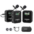 Sistema De Microfone Duplo Sem Fio Synco G2a2 Para Câmeras E Smartphone (2,4 Ghz)