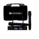 Sistema de Microfone Kadosh K502M B5 Preto Duplo Sem Fio Recarregável Profissional Sistema de Microfone Kadosh K502M B5 Preto Duplo Sem Fio Recarregável Profissional