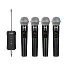Sistema de microfone portátil sem fio ealsem ES-384 4-CH UHF