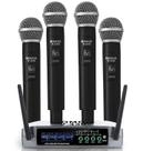 Sistema de microfone sem fio BOMGE Pro V430 de 4 canais com 4 microfones Sistema de microfone sem fio BOMGE Pro V430 de 4 canais com 4 microfones