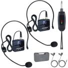 Sistema de microfone sem fio Lavalier KOMISON SU-80 UHF Dual