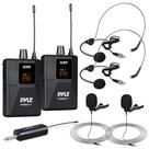 Sistema de Microfone Sem Fio Pyle PDWMU211 Dual UHF - Preto