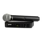 Sistema de microfone sem fio Shure BLX24/PG58 com bateria de 14h