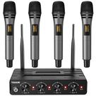 Sistema de Microfone Sem Fio TONOR UHF 4x10 Canais - Alcance de 200m Sistema de Microfone Sem Fio TONOR UHF 4x10 Canais - Alcance de 200m