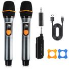 Sistema de Microfone Sem Fio VTSGN UHF Duplo com Receptor Sistema de Microfone Sem Fio VTSGN UHF Duplo com Receptor