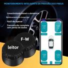 Sistema De Monitoramento De Pressão De Pneus TPMS Bluetooth 5.0 Para Carro Com 2 Sensores Externos