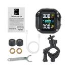 Sistema de Monitoramento de Pressão de Pneus (TPMS) para Motocicleta - 0-6,6 Bar, 2 Sensores, Display Digital