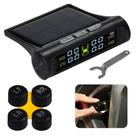 Sistema de Monitoramento de Pressão dos Pneus do Carro Monitor de Temperatura dos Pneus USB Solar Automotivo Universal
