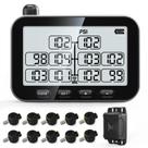 Sistema de monitoramento de pressão dos pneus para RV GUTA, 10 sensores flow-through, com amplificador de sinal