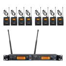 Sistema de Monitoramento In Ear Sem Fio OPQRST 8 Bodypacks 2 Canais