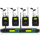 Sistema de monitoramento intra-auricular sem fio FULODE F-4000, alcance de 100 m
