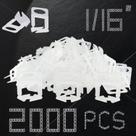 Sistema de nivelamento de ladrilhos QXTXYZ Clips 1,5 mm 2000 unidades para cerâmica