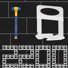 Sistema de nivelamento de ladrilhos Threetwone Pro-Grade 1/16 2200 Clips