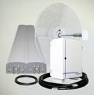 Sistema de Repetidor de Sinal Celular Outdoor - 123db (1 Watt) - 2G/3G/4G - Grandes Coberturas