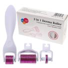 Sistema Dermaroller 3 em 1 para Microagulhamento com 180/600/1200 Agulhas