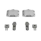 Sistema Deslizante RO 65 4002 Prime (60Kg) Sobreposto Kit para 01 Porta Prata Rometal