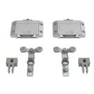 Sistema Deslizante RO 65 4025 Prime (60Kg) Sobreposto Kit para 01 Porta Prata Rometal