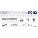 Sistema Deslizante RO 82 Standard (80 a 100Kg) Kit para 01 Porta Rometal