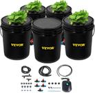 Sistema hidropônico DWC VEVOR 5 baldes 19L com bomba e Air Stone