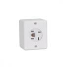 Sistema Ilumi 1 Tomada Telefone Modulo Com Placa + Caixa Branco - 6361