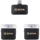 Sistema microfone sem fio by-m1v4 duplo usb-c