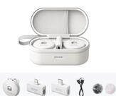 Sistema Microfone Sem Fio Lapela Conjunto De Receptor 2 Em 1 branco