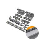 Sistema Para Porta de Correr de Armário Ss150 + 3 Portas Rometal Sistema Para Porta de Correr de Armário Ss150 + 3 Portas Rometal