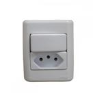 Sistema Perlex Branca (1 Simples+Tomada 10A) 3081/11Br