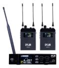 Sistema Sem Fio Dylan In Ear Dsm 900 C/ 2 Bodypacks Pro Preto