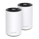 Sistema WiFi 6E Mesh TP-Link Deco AXE4900 de banda tripla (Deco XE70 Pro) Portas WAN/LAN de 2,5 G Wi-Fi de 4,9 Gbps 5.500 m² Cobertura de pés Conecte até 200 dispositivos Nova banda de 6 GHz Pacote com 2 Versão 2024