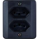Sistema X Radial Preto 2Tom 20A C/Caixa 1905215 Sistema X Radial Preto 2Tom 20A C/Caixa 1905215