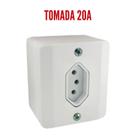 Sistema X Tomada e Interruptores 10A/20A Sobrepor Externa Radial