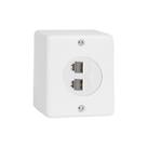 Sistema x-tomada telefone 2xrj11- ilumi-branco