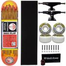 Skate Cisco Montado Flame 8.0 Roda Wood 53mm Abec 15 Black Cor:LaranjaTamanho:ÚnicoGênero:Homem