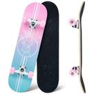 Skate CLYCTIP 31x8" Double Kick 8 camadas de madeira de ácer rosa Skate CLYCTIP 31x8" Double Kick 8 camadas de madeira de ácer rosa