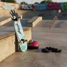 Skate com Acessórios Skate com Capacete Proteção Joelheira Bolsa para Transporte Skate Infantil Skate com Acessórios Skate com Capacete Proteção Joelheira Bolsa para Transporte Skate Infantil