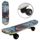 Skate Com Shape De Madeira Truck De Nylon E Roda De PVC 43x12,5cm Skate Com Shape De Madeira Truck De Nylon E Roda De PVC 43x12,5cm