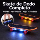 Skate de Dedo Completo Trucks, Rodinhas Extras, Ferramenta e Baterias AG13