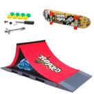 Skate De Dedo Fingerboard Com Rampa Modular Skate Park - Dm Toys